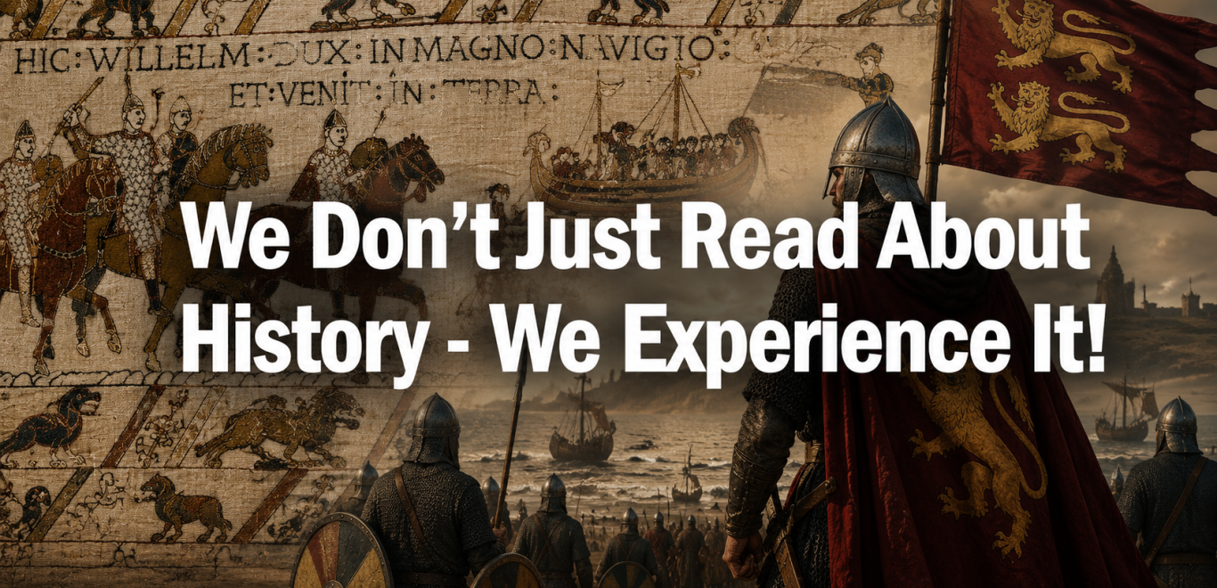The Immersium - Step Into 1066 - We don't just read about History - we experience it. The Immersium - Step Into 1066 - Immersive History of 1066 and the Bayeux Tapestry. We don't just read about History - we experience it.
